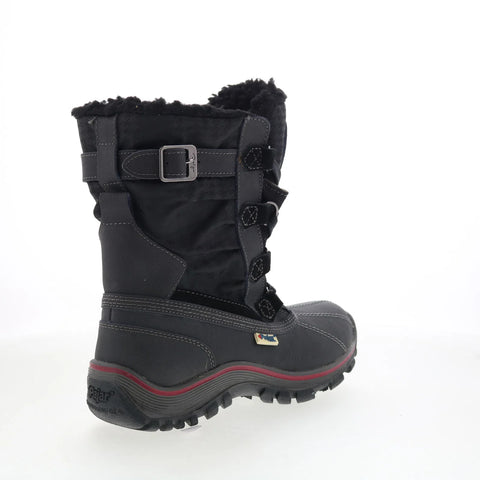 Pajar Adriana Low 51697 Womens Black Leather Lace Up Casual Dress Boots