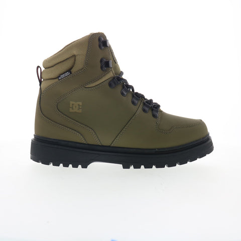 DC Peary TR ADYB700045-OB2 Mens Green Nubuck Lace Up Casual Dress Boots