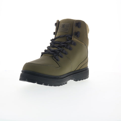 DC Peary TR ADYB700045-OB2 Mens Green Nubuck Lace Up Casual Dress Boots