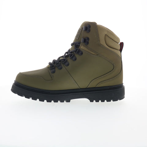DC Peary TR ADYB700045-OB2 Mens Green Nubuck Lace Up Casual Dress Boots