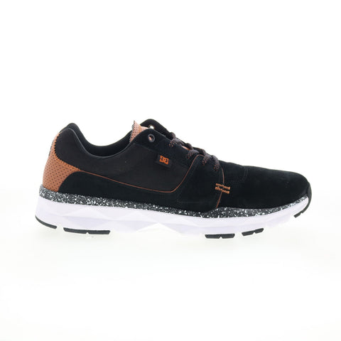 DC Player SE ADYS100113 Mens Black Suede Skate Inspired Sneakers Shoes