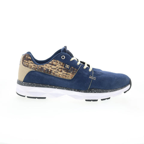 DC Player SE ADYS100113 Mens Blue Suede Skate Inspired Sneakers Shoes