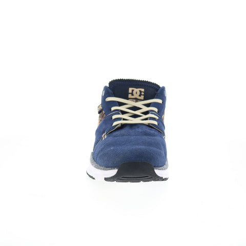 DC Player SE ADYS100113 Mens Blue Suede Skate Inspired Sneakers Shoes