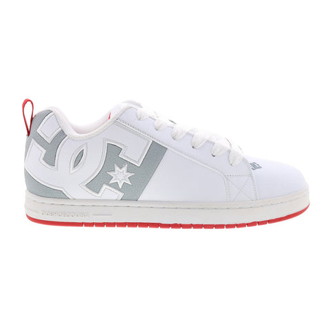 DC Court Graffik SQ ADYS100442-WYR Mens White Skate Inspired Sneakers Shoes