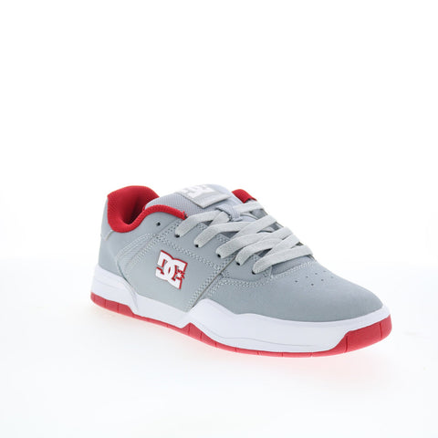 DC Central ADYS100551-GRF Mens Gray Leather Skate Inspired Sneakers Shoes