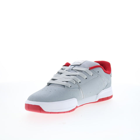DC Central ADYS100551-GRF Mens Gray Leather Skate Inspired Sneakers Shoes