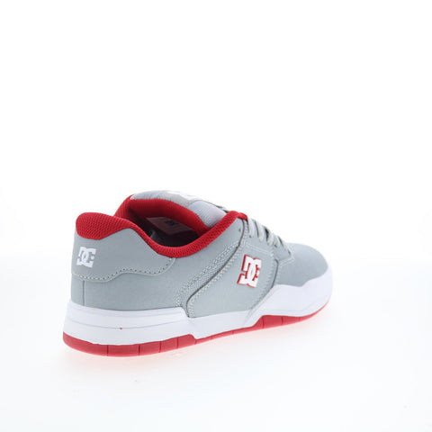 DC Central ADYS100551-GRF Mens Gray Leather Skate Inspired Sneakers Shoes