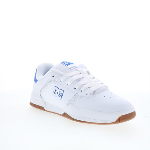 DC Central ADYS100551-WBL Mens White Leather Skate Inspired Sneakers Shoes