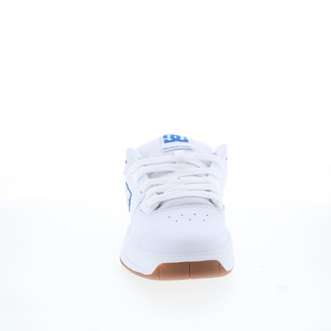 DC Central ADYS100551-WBL Mens White Leather Skate Inspired Sneakers Shoes