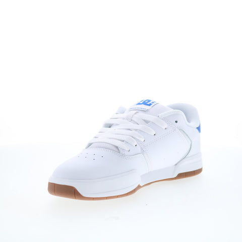 DC Central ADYS100551-WBL Mens White Leather Skate Inspired Sneakers Shoes