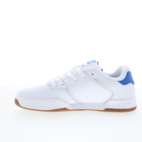DC Central ADYS100551-WBL Mens White Leather Skate Inspired Sneakers Shoes