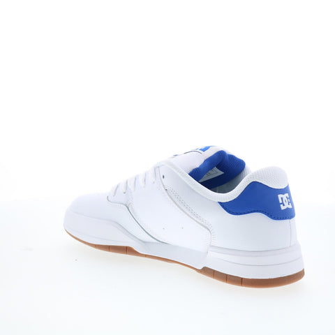 DC Central ADYS100551-WBL Mens White Leather Skate Inspired Sneakers Shoes