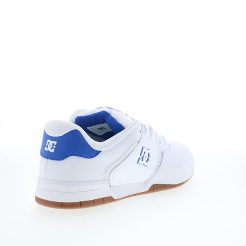 DC Central ADYS100551-WBL Mens White Leather Skate Inspired Sneakers Shoes