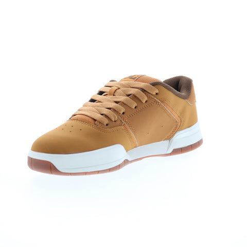 DC Central ADYS100551-WD4 Mens Brown Nubuck Skate Inspired Sneakers Shoes