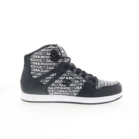 DC Pure High Top SE ADYS100627 Mens Black Leather Lifestyle Sneakers Shoes
