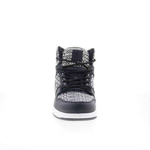 DC Pure High Top SE ADYS100627 Mens Black Leather Lifestyle Sneakers Shoes