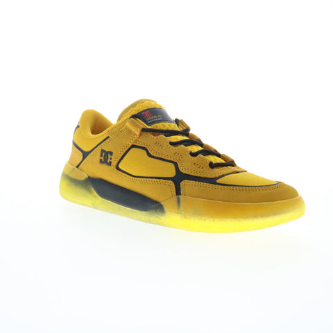 DC Metric S ADYS100634 Mens Gold Leather Skate Inspired Sneakers Shoes