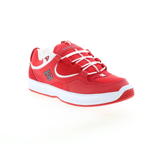 DC Kalynx Zero ADYS100819-RDW Mens Red Leather Skate Inspired Sneakers Shoes