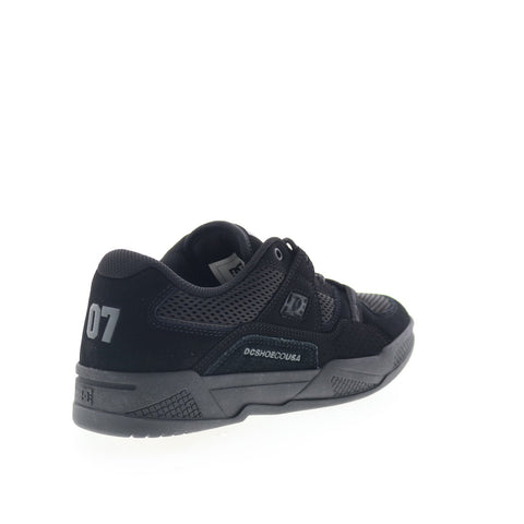 DC Construct ADYS100822-3BK Mens Black Skate Inspired Sneakers Shoes