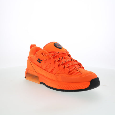 DC Lucien ADYS100833-FUO Mens Orange Leather Skate Inspired Sneakers Shoes
