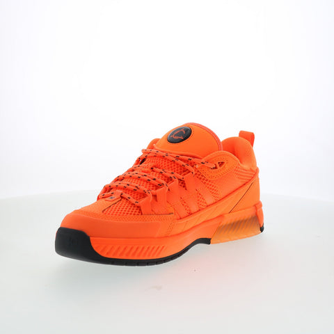 DC Lucien ADYS100833-FUO Mens Orange Leather Skate Inspired Sneakers Shoes