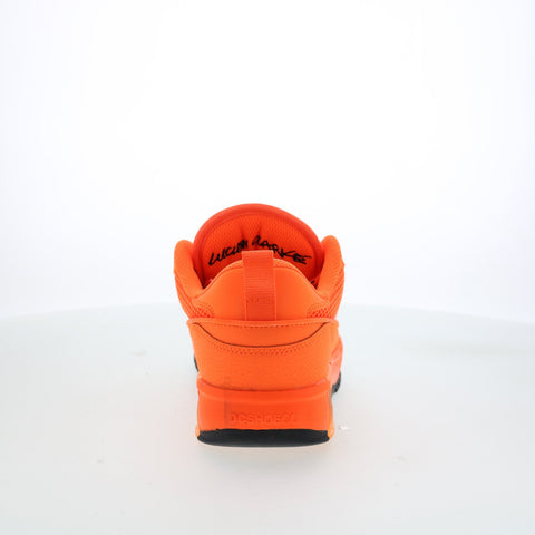 DC Lucien ADYS100833-FUO Mens Orange Leather Skate Inspired Sneakers Shoes