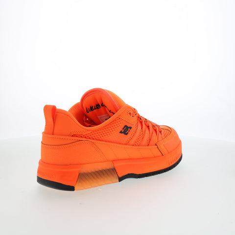 DC Lucien ADYS100833-FUO Mens Orange Leather Skate Inspired Sneakers Shoes