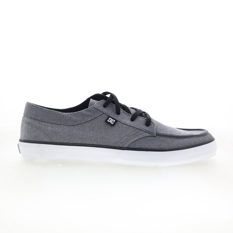 DC Standard TX SE ADYS300007 Mens Gray Canvas Skate Inspired Sneakers Shoes