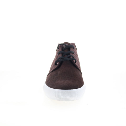 DC Studio Mid LX ADYS300012 Mens Brown Suede Skate Inspired Sneakers Shoes