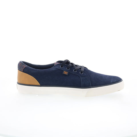 DC Council SE ADYS300027 Mens Blue Suede Skate Inspired Sneakers Shoes