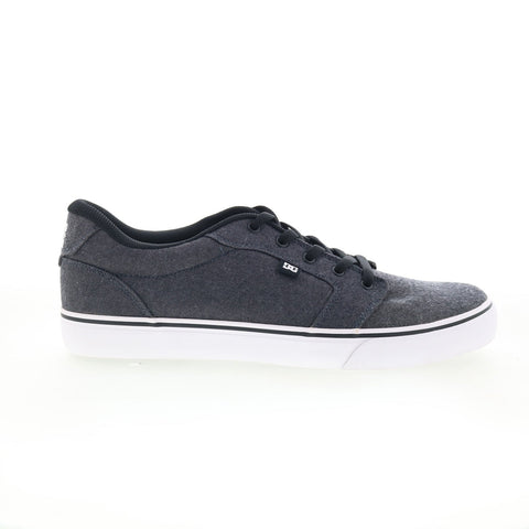 DC Anvil TX SE ADYS300036 Mens Gray Canvas Skate Inspired Sneakers Shoes