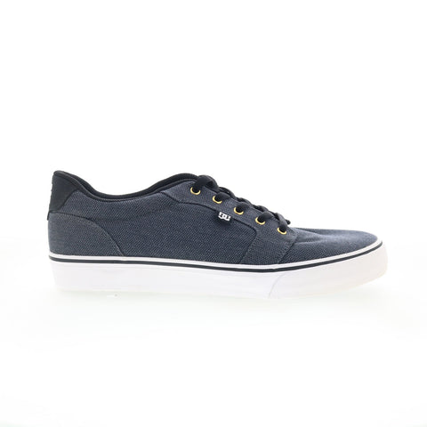 DC Anvil TX SE ADYS300036 Mens Gray Canvas Skate Inspired Sneakers Shoes