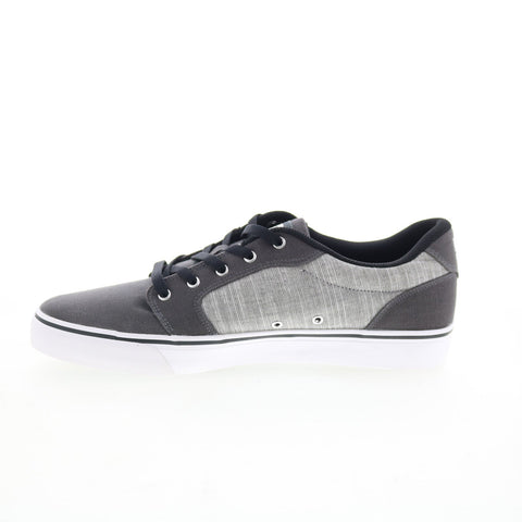 DC Anvil TX SE ADYS300036 Mens Gray Canvas Skate Inspired Sneakers Shoes