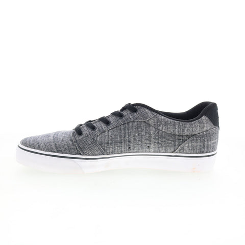 DC Anvil TX SE ADYS300036 Mens Gray Canvas Skate Inspired Sneakers Shoes