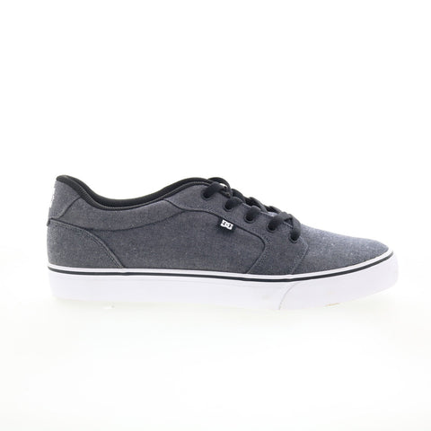 DC Anvil TX SE ADYS300036 Mens Gray Canvas Skate Inspired Sneakers Shoes