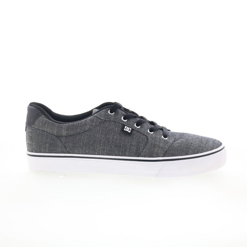 DC Anvil TX SE ADYS300036 Mens Gray Canvas Skate Inspired Sneakers Shoes
