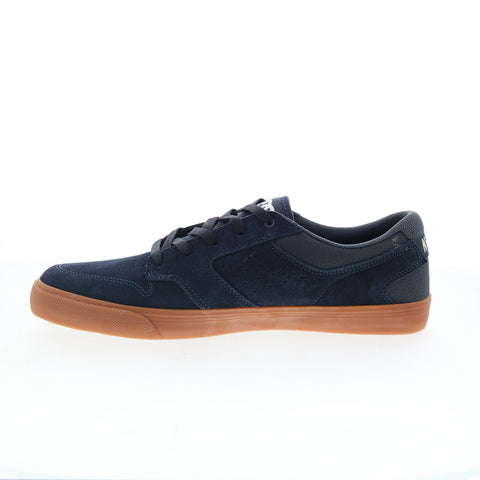 DC Nyjah Vulc ADYS300068 Mens Gray Suede Skate Inspired Sneakers Shoes