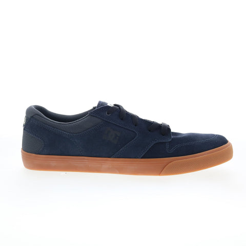 DC Nyjah Vulc ADYS300068 Mens Blue Suede Skate Inspired Sneakers Shoes