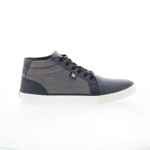 DC Council Mid LE ADYS300074 Mens Gray Leather Skate Inspired Sneakers Shoes