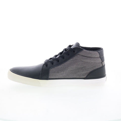 DC Council Mid LE ADYS300074 Mens Gray Leather Skate Inspired Sneakers Shoes