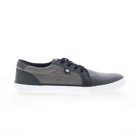 DC Council LE ADYS300077 Mens Gray Leather Skate Inspired Sneakers Shoes