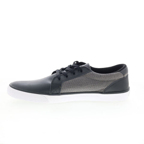 DC Council LE ADYS300077 Mens Gray Leather Skate Inspired Sneakers Shoes