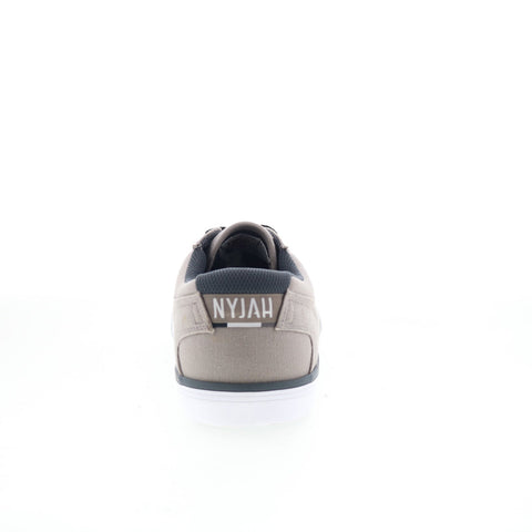 DC Nyjah Vulc TX ADYS300094 Mens Gray Canvas Skate Inspired Sneakers Shoes