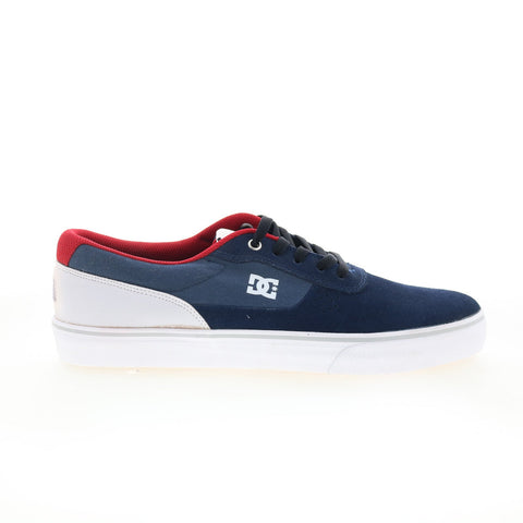 DC Switch S ADYS300104 Mens Blue Suede Skate Inspired Sneakers Shoes