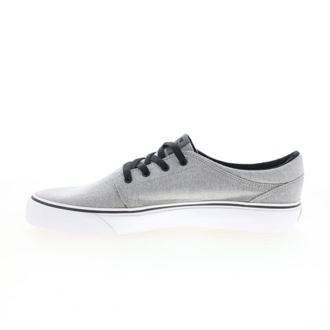 DC Trase TX ADYS300123 Mens Gray Canvas Skate Inspired Sneakers Shoes