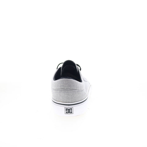 DC Trase TX SE ADYS300123 Mens Gray Canvas Skate Inspired Sneakers Shoes
