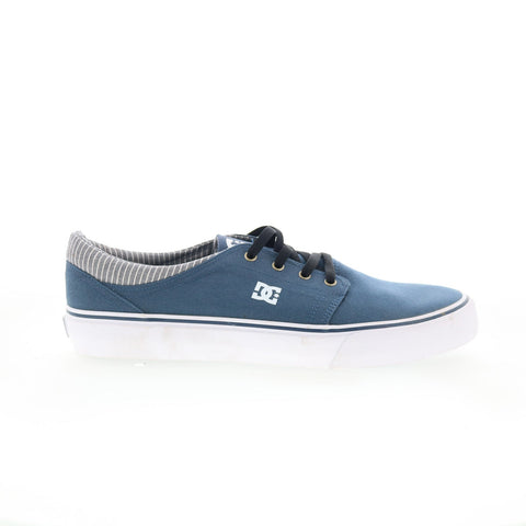 DC Trase TX SE ADYS300123 Mens Blue Canvas Skate Inspired Sneakers Shoes