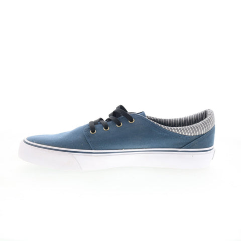 DC Trase TX SE ADYS300123 Mens Blue Canvas Skate Inspired Sneakers Shoes