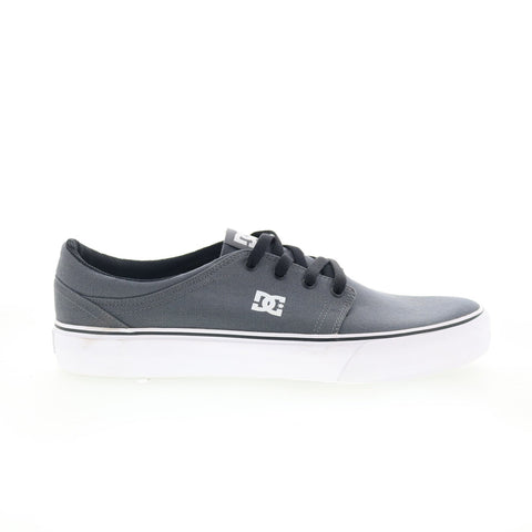 DC Trase TX ADYS300126 Mens Gray Canvas Skate Inspired Sneakers Shoes