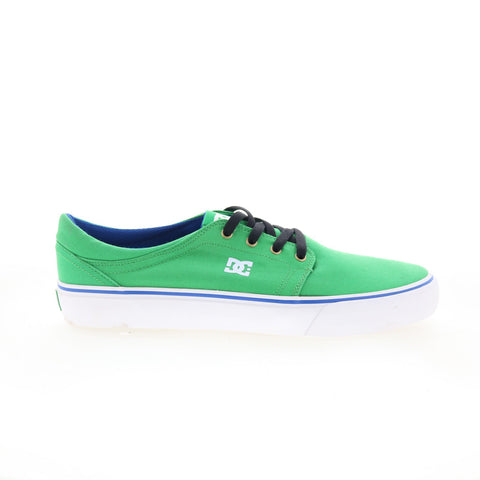 DC Trase TX ADYS300126 Mens Green Canvas Skate Inspired Sneakers Shoes